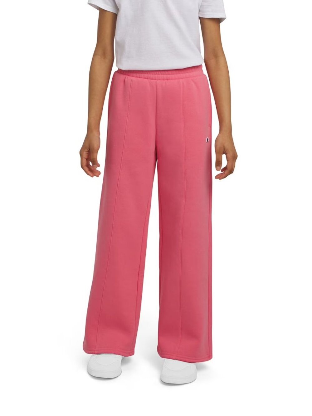 NEW Champion Girls Logo Fleece Wide Leg Sweatpants XL 14/16